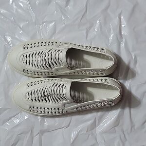 Tory burch leather slip on shoes